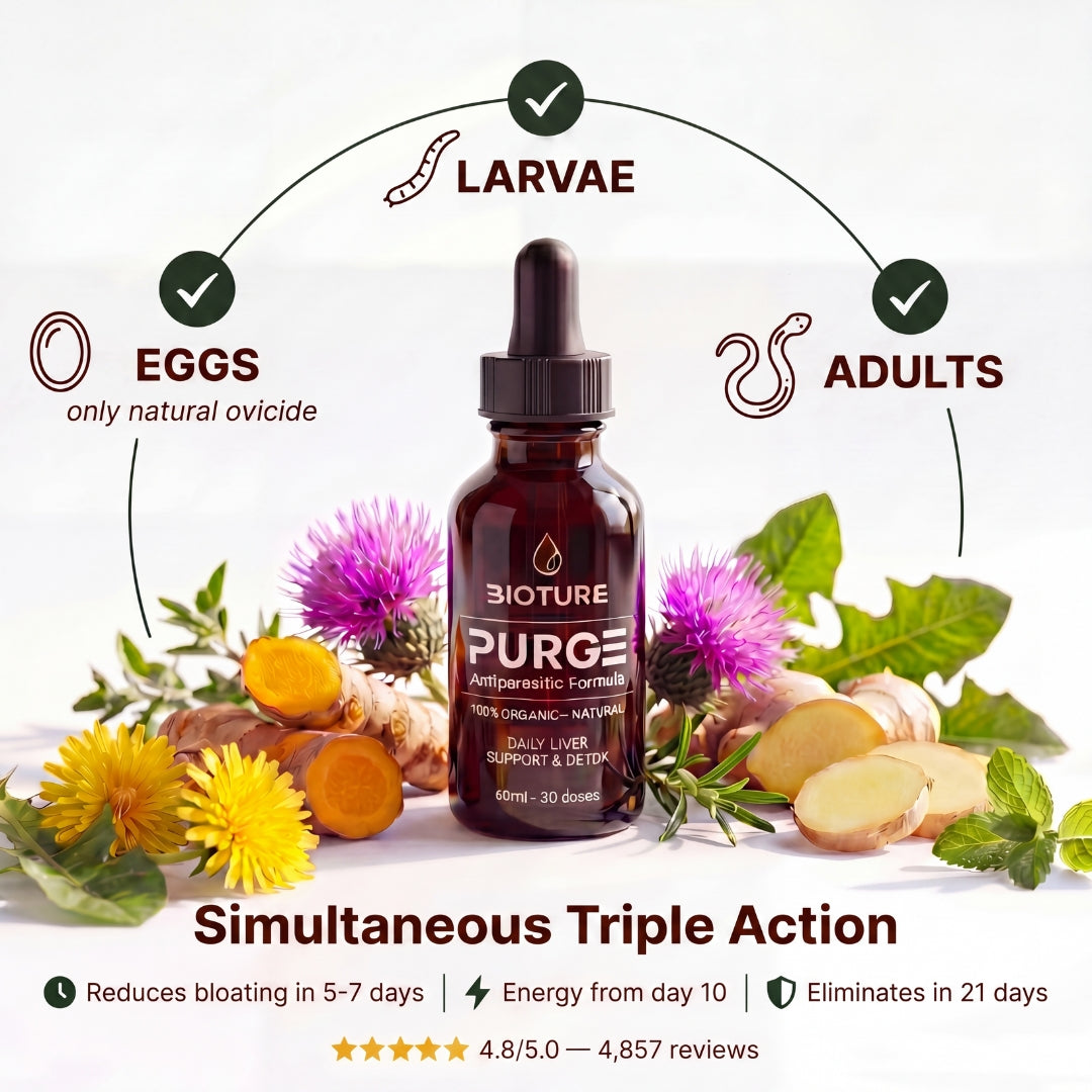 PURGE™ — Natural Antiparasitic Formula (Clear Intestinal Parasites in 21 Days)