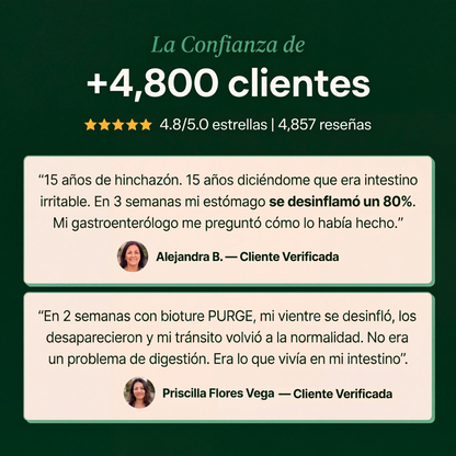 PURGE™ — Fórmula Antiparasitaria natural (Elimina los parásitos intestinales en 21 días)